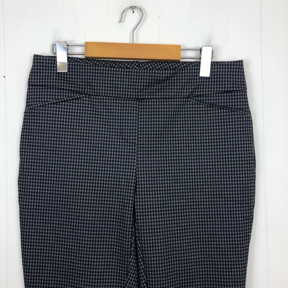 Dalia Houndstooth Pull On Stretch Dress Pants Sz 8 - Picture 4 of 12